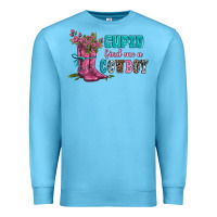 Ocean Blue velantines day cupid find me a cowboy Premium Sweatshirt - AdoDesignShop