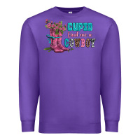 Purple velantines day cupid find me a cowboy Premium Sweatshirt - AdoDesignShop