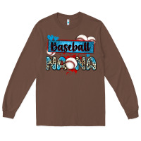 Chestnut baseball nana with leopard Long Sleeve Tee - Zillion Design Studio