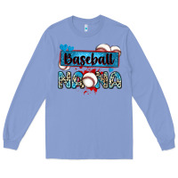 Colony Blue baseball nana with leopard Long Sleeve Tee - Zillion Design Studio