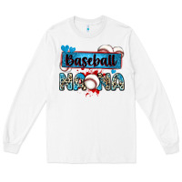 White baseball nana with leopard Long Sleeve Tee - Zillion Design Studio