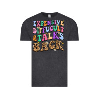 Vintage Black expensive diffucult and talks back Vintage Tee - MaliasSmallBusiness