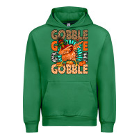 Emerald Gobble Gobble Gobble Urban Hoodie - MaliasSmallBusiness