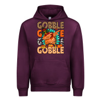 Mauve Wine Gobble Gobble Gobble Urban Hoodie - MaliasSmallBusiness