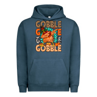 Pigment Midnight Navy Gobble Gobble Gobble Urban Hoodie - MaliasSmallBusiness