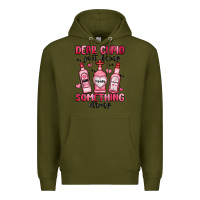 Army Green dear cupid just bring something strong Premium Hoodie - MaliasSmallBusiness