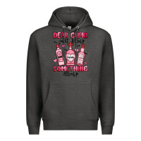 Charcoal Heather dear cupid just bring something strong Premium Hoodie - MaliasSmallBusiness