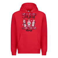 Red dear cupid just bring something strong Premium Hoodie - MaliasSmallBusiness