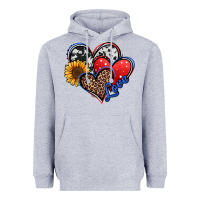 Heather Grey 4th of july american hearts Heavyweight Hoodie - Jasminsmagicworld