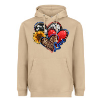 Mushroom 4th of july american hearts Heavyweight Hoodie - Jasminsmagicworld