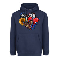 Navy 4th of july american hearts Heavyweight Hoodie - Jasminsmagicworld