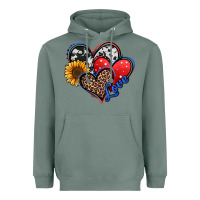 Sage 4th of july american hearts Heavyweight Hoodie - Jasminsmagicworld