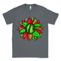 Charcoal Heather watermelon sunflower Classic Tee - Zillion Design Studio