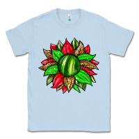 Dusty Blue watermelon sunflower Classic Tee - Zillion Design Studio