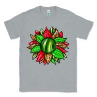 Heather Grey watermelon sunflower Classic Tee - Zillion Design Studio