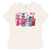 Bone breast cancer stitch coffee cups Ladies Tee - AdoDesignShop