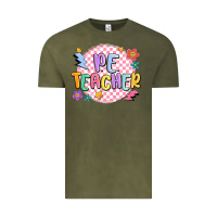 Vintage Olive pe teacher Vintage Tee - MaliasSmallBusiness