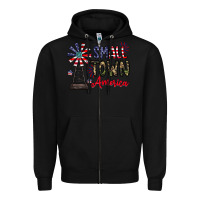 Black small town america Zipper Hoodie - CowhideDigitalArt