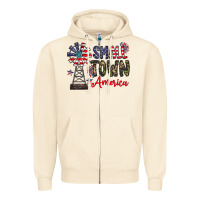 Sandshell small town america Zipper Hoodie - CowhideDigitalArt