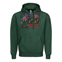 Sports Green small town america Zipper Hoodie - CowhideDigitalArt