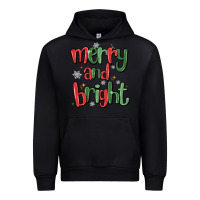 Black merry and bright Urban Hoodie - MaliasSmallBusiness