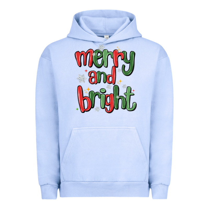 Merry And Bright Urban Hoodie by MaliasSmallBusiness | Teevron
