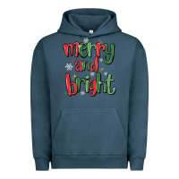 Pigment Midnight Navy merry and bright Urban Hoodie - MaliasSmallBusiness
