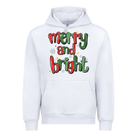 White merry and bright Urban Hoodie - MaliasSmallBusiness