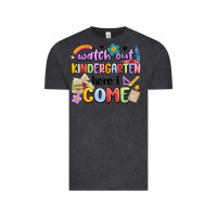 Vintage Black watch out kindergarten here i come Vintage Tee - MaliasSmallBusiness