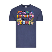 Vintage Denim watch out kindergarten here i come Vintage Tee - MaliasSmallBusiness