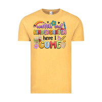 Vintage Mustard watch out kindergarten here i come Vintage Tee - MaliasSmallBusiness