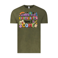 Vintage Olive watch out kindergarten here i come Vintage Tee - MaliasSmallBusiness