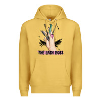 Antique Gold the lash boss Premium Hoodie - MaliasSmallBusiness