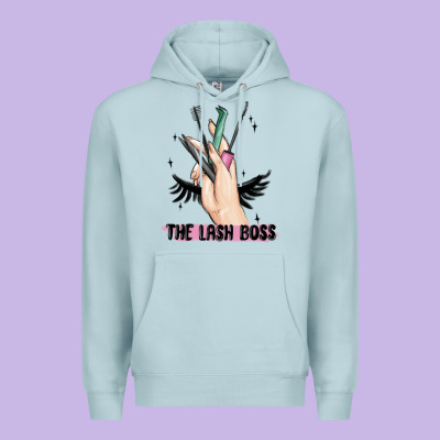 The Lash Boss Premium Hoodie Designed By Maliassmallbusiness