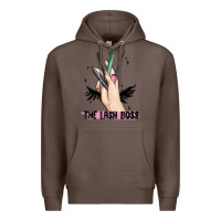 Coffee the lash boss Premium Hoodie - MaliasSmallBusiness