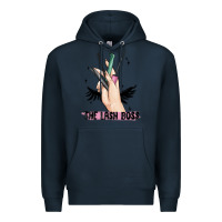 Navy the lash boss Premium Hoodie - MaliasSmallBusiness
