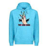 Ocean Blue the lash boss Premium Hoodie - MaliasSmallBusiness