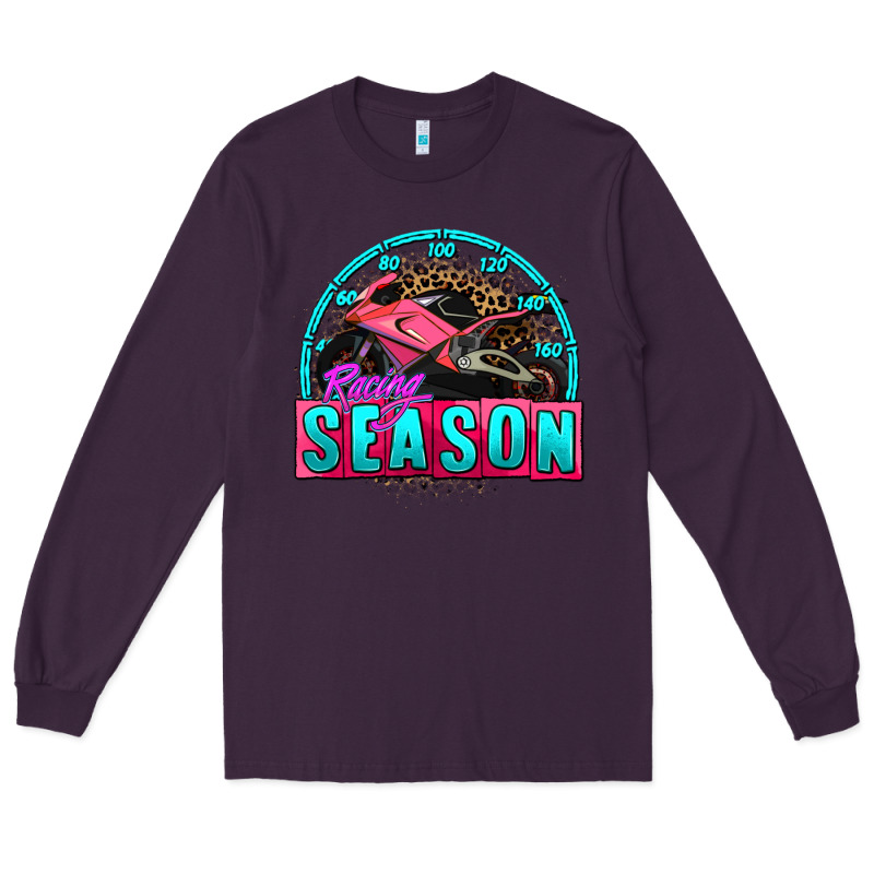 Racing Season Motorcycle Long Sleeve Tee by AdoDesignShop | Teevron