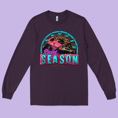 Racing Season Motorcycle Long Sleeve Tee Designed By Adodesignshop