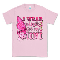 Bubblegum Pink I Wear Pink For My Mini with Butterfly Classic Tee - texasbilliewilder