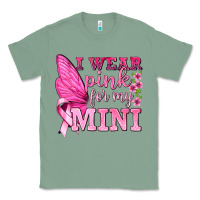Sage I Wear Pink For My Mini with Butterfly Classic Tee - texasbilliewilder