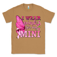 Toasted Coconut I Wear Pink For My Mini with Butterfly Classic Tee - texasbilliewilder