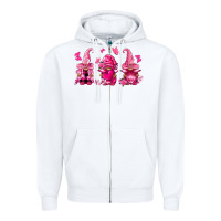 Breast Cancer Gnomies Zipper Hoodie | Teevron