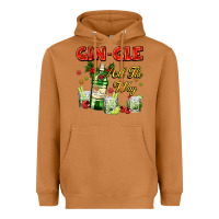 Meerkat gin`gle all the way with bottle and cocktails Heavyweight Hoodie - AdoDesignShop