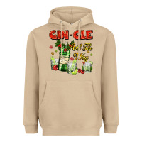 Mushroom gin`gle all the way with bottle and cocktails Heavyweight Hoodie - AdoDesignShop