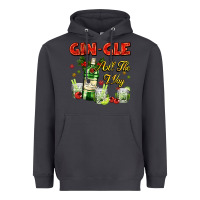 Smoke gin`gle all the way with bottle and cocktails Heavyweight Hoodie - AdoDesignShop