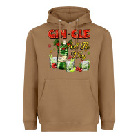 Toasted Coconut gin`gle all the way with bottle and cocktails Heavyweight Hoodie - AdoDesignShop