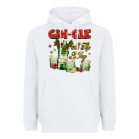 White gin`gle all the way with bottle and cocktails Heavyweight Hoodie - AdoDesignShop