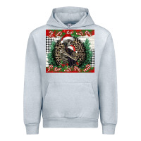 Heather Grey Merry Christmas skeleton Urban Hoodie - NancyCooperArtShop