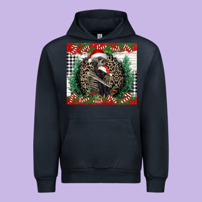 Merry Christmas Skeleton Urban Hoodie Designed By Nancycooperartshop